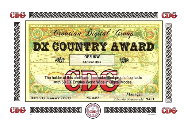 OE3UKW DXCA 50