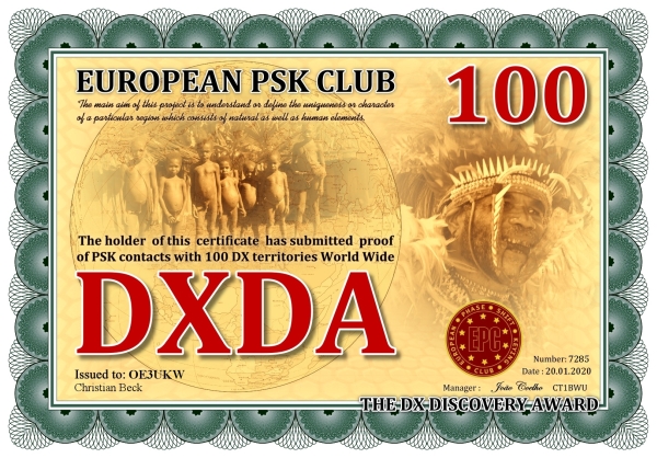 OE3UKW DXDA 100