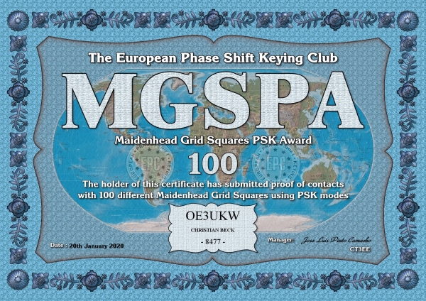 OE3UKW MGSPA 100