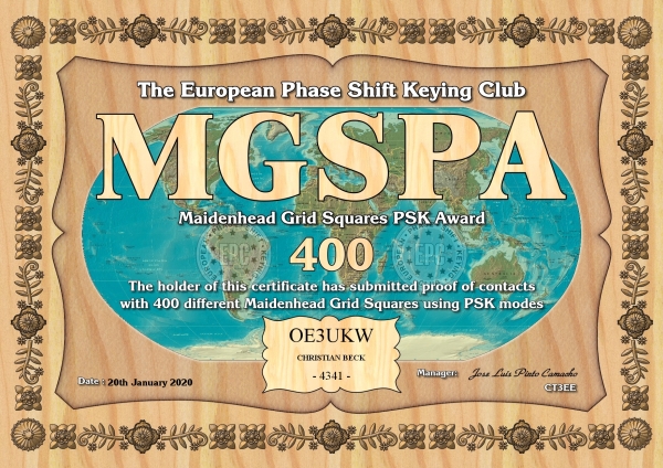 OE3UKW MGSPA 400