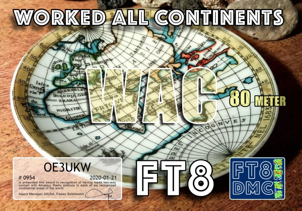 OE3UKW WAC 80M