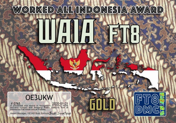 OE3UKW WAIA GOLD