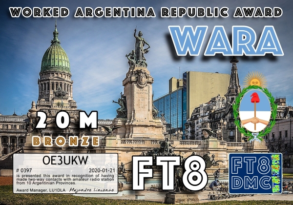 OE3UKW WARA20 BRONZE