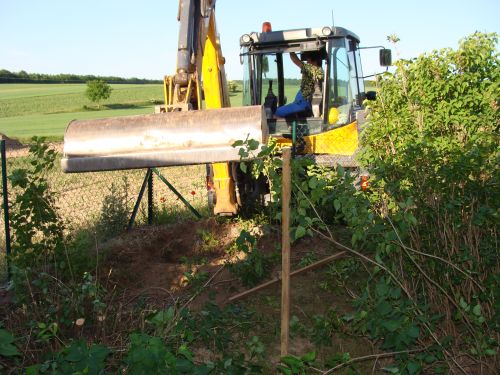 Bagger bei der Arbeit