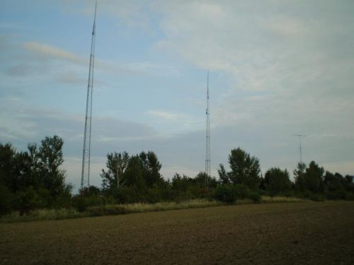 Die 3 Maste 42m, 36m, 26m
