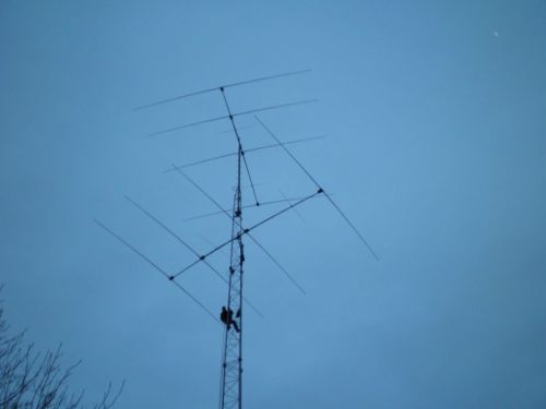 36m Mast mit Steppir stack 4 over 4